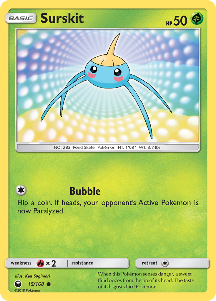 Surskit (15/168) [Sun & Moon: Celestial Storm] | Good Games North
