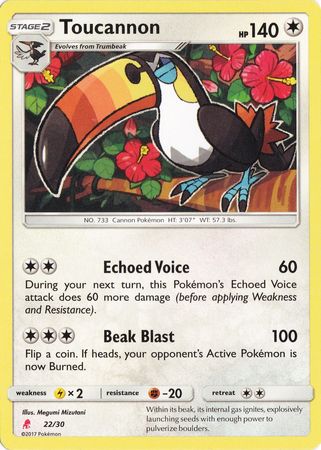 Toucannon (22/30) [Sun & Moon: Trainer Kit - Lycanroc] | Good Games North