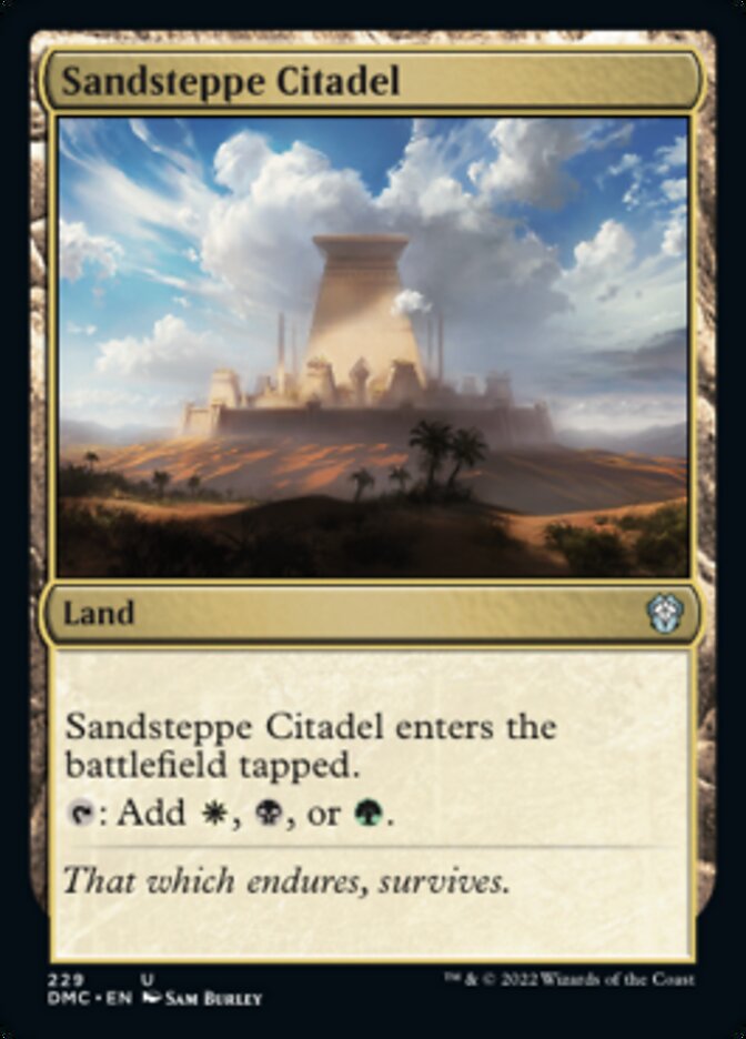 Sandsteppe Citadel [Dominaria United Commander] | Good Games North