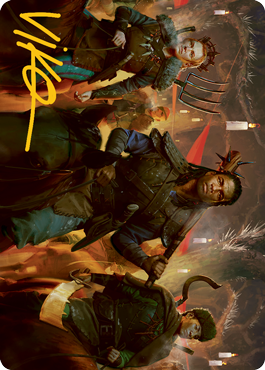 Candlelit Cavalry Art Card (Gold-Stamped Signature) [Innistrad: Midnight Hunt Art Series] | Good Games North