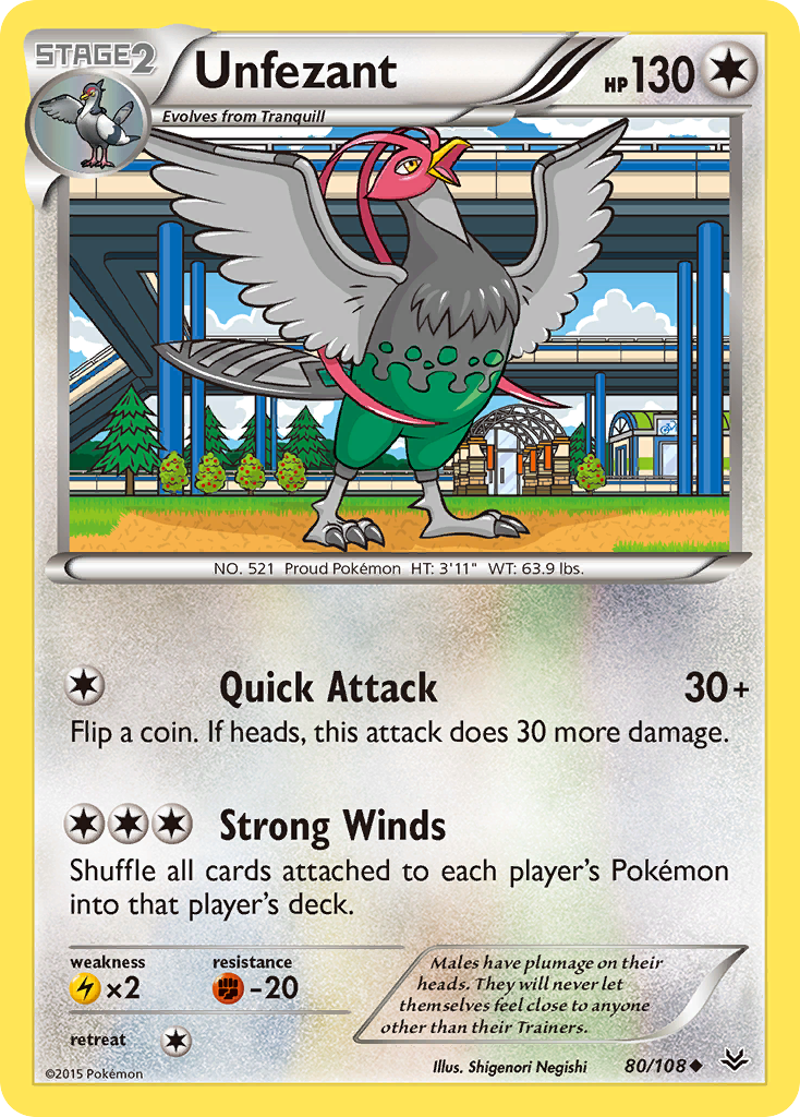 Unfezant (80/108) [XY: Roaring Skies] | Good Games North