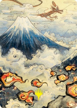 Mountain Art Card (Gold-Stamped Signature) [Kamigawa: Neon Dynasty Art Series] | Good Games North