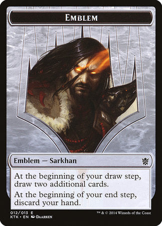 Emblem - Sarkhan, the Dragonspeaker [Khans of Tarkir Tokens] | Good Games North