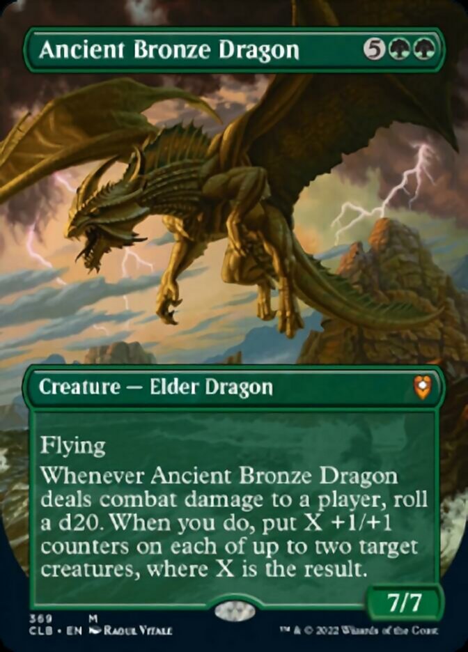 Ancient Bronze Dragon (Borderless Alternate Art) [Commander Legends: Battle for Baldur's Gate] | Good Games North
