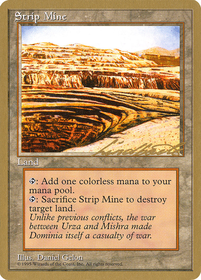 Strip Mine (Leon Lindback) [Pro Tour Collector Set] | Good Games North