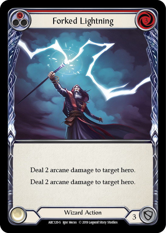 Forked Lightning [ARC120-S] 1st Edition Rainbow Foil | Good Games North
