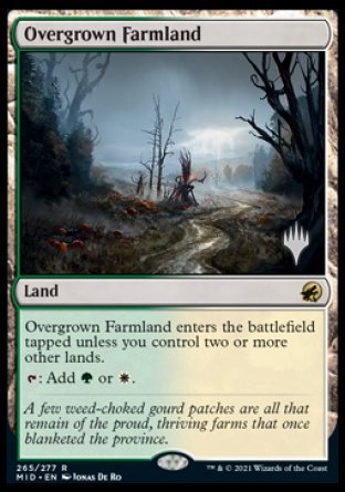 Overgrown Farmland (Promo Pack) [Innistrad: Midnight Hunt Promos] | Good Games North