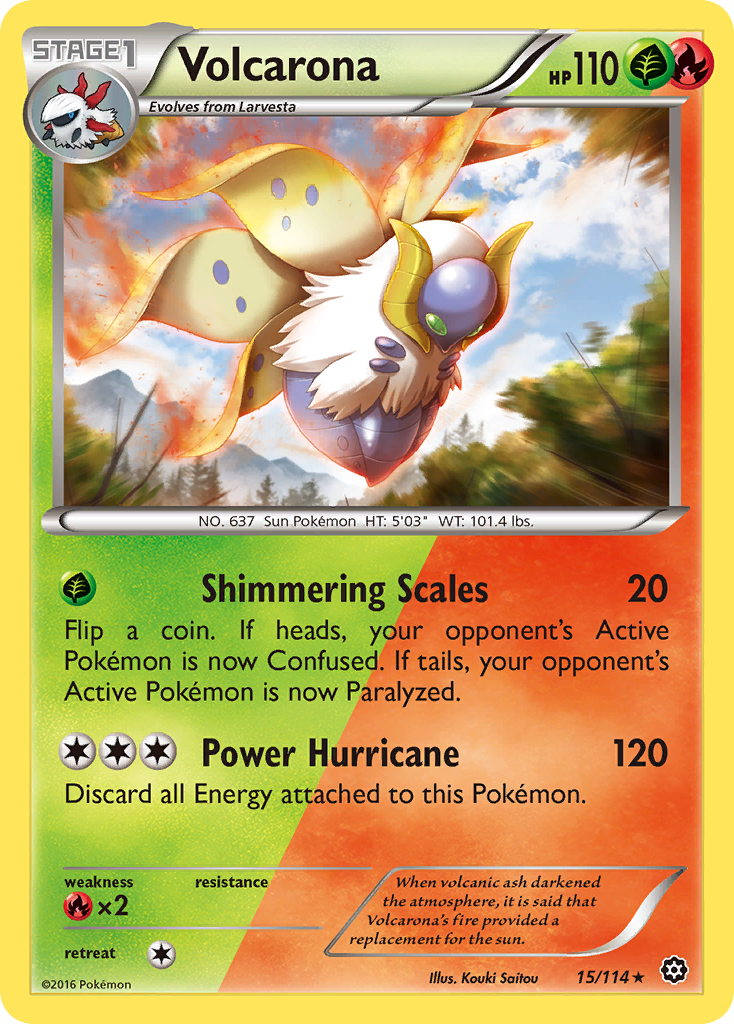 Volcarona (15/114) [XY: Steam Siege] | Good Games North