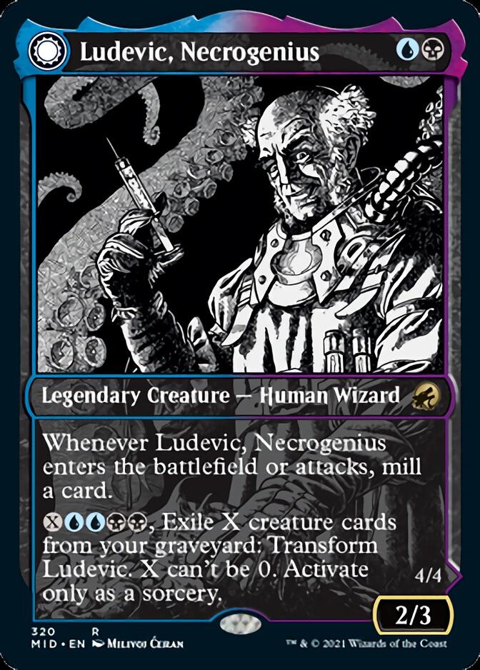 Ludevic, Necrogenius // Olag, Ludevic's Hubris (Showcase Eternal Night) [Innistrad: Midnight Hunt] | Good Games North