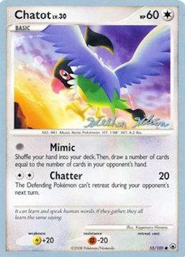 Chatot (55/100) (Luxdrill - Stephen Silvestro) [World Championships 2009] | Good Games North