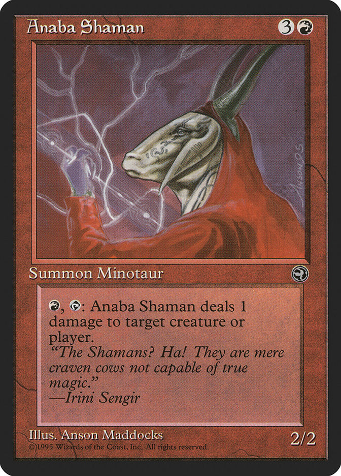 Anaba Shaman (Irini Sengir Flavor Text) [Homelands] | Good Games North