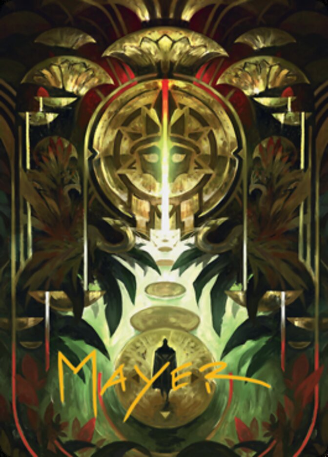 Jetmir's Garden 1 Art Card (Gold-Stamped Signature) [Streets of New Capenna Art Series] | Good Games North