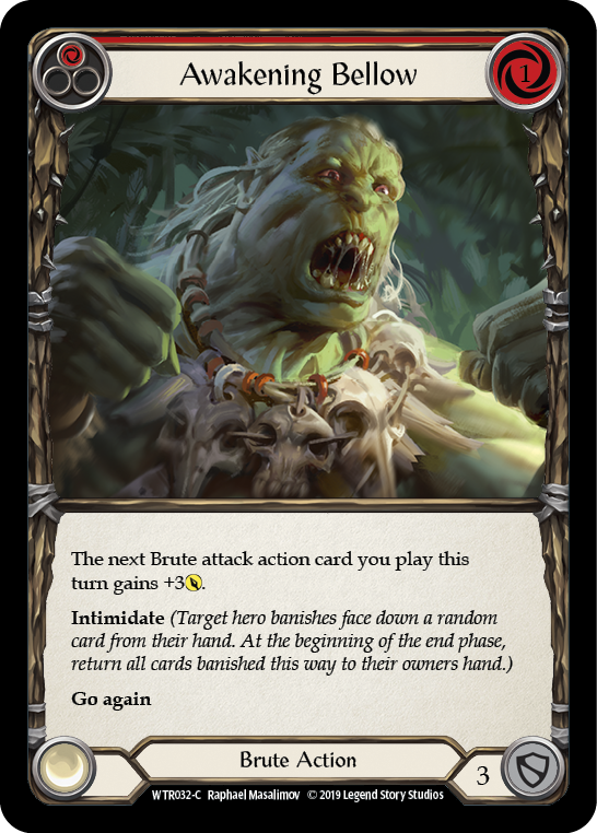 Awakening Bellow (Red) [WTR032-C] Alpha Print Normal | Good Games North