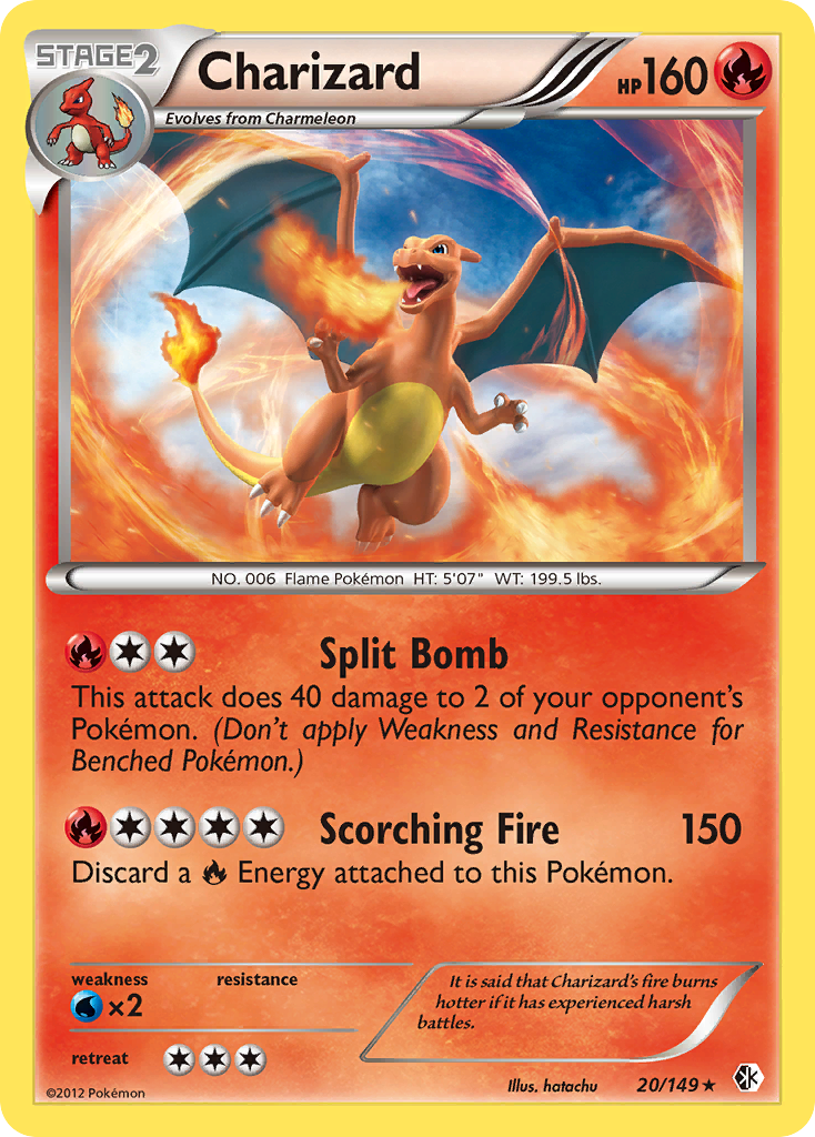 Charizard (20/149) [Black & White: Boundaries Crossed] | Good Games North