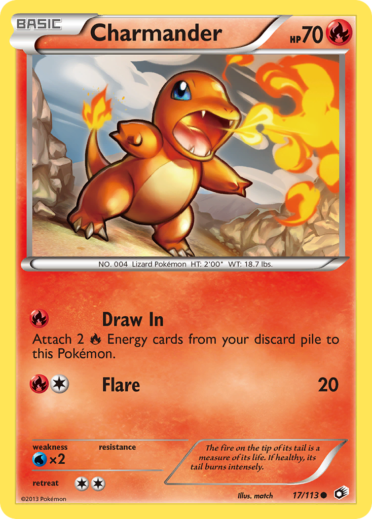 Charmander (17/113) [Black & White: Legendary Treasures] | Good Games North