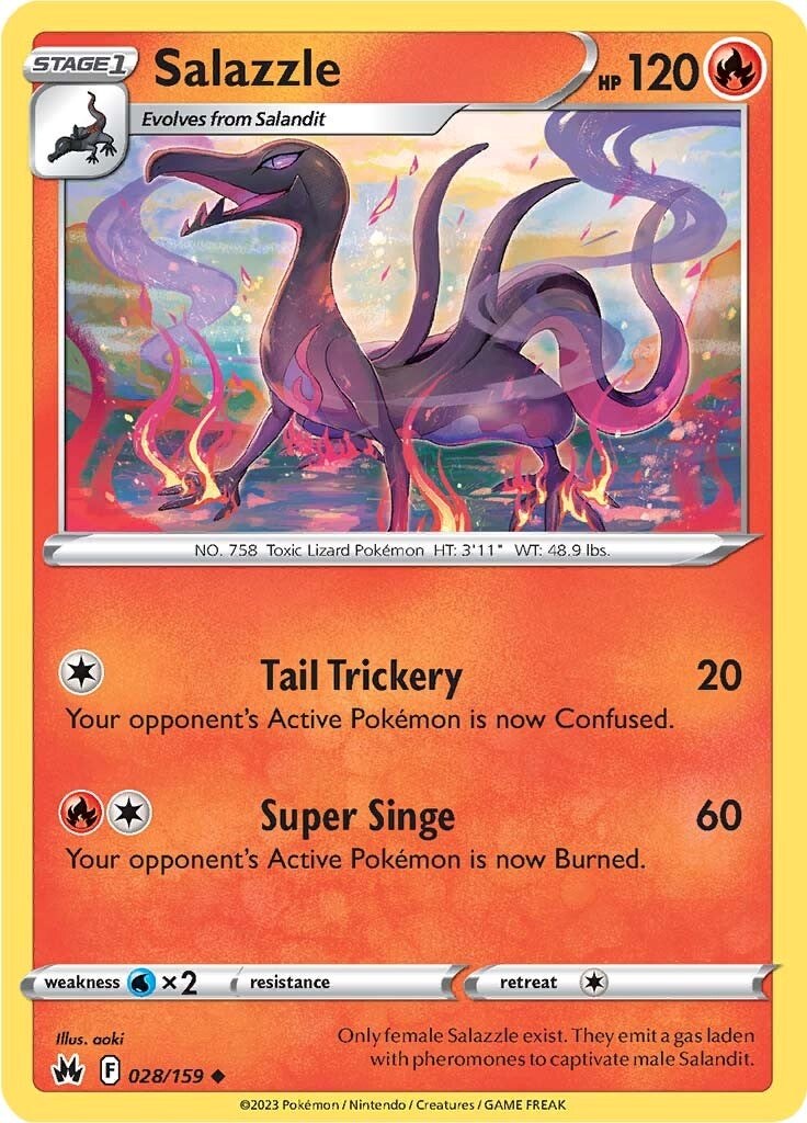 Salazzle (028/159) [Sword & Shield: Crown Zenith] | Good Games North