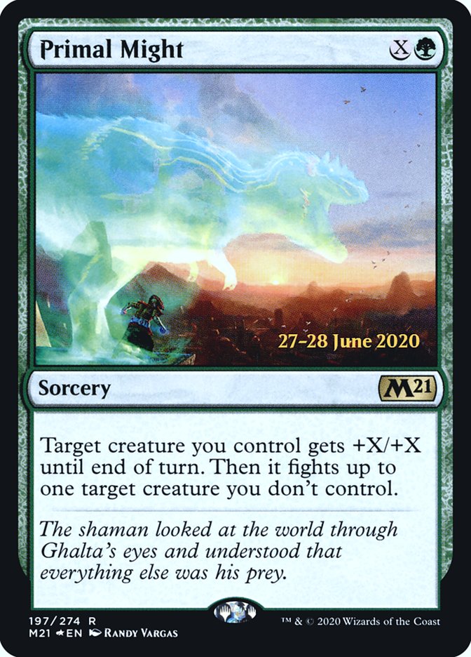 Primal Might  [Core Set 2021 Prerelease Promos] | Good Games North