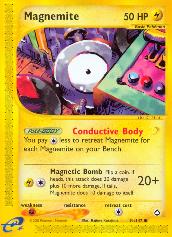 Magnemite (91/147) [Aquapolis] | Good Games North