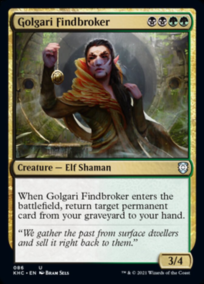 Golgari Findbroker [Kaldheim Commander] | Good Games North