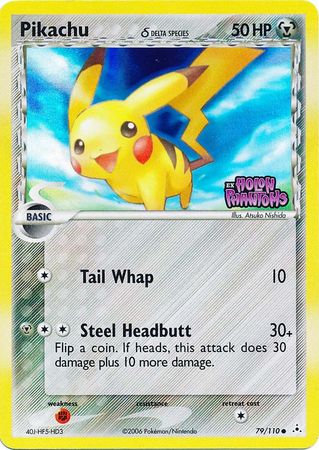 Pikachu (79/110) (Delta Species) (Stamped) [EX: Holon Phantoms] | Good Games North