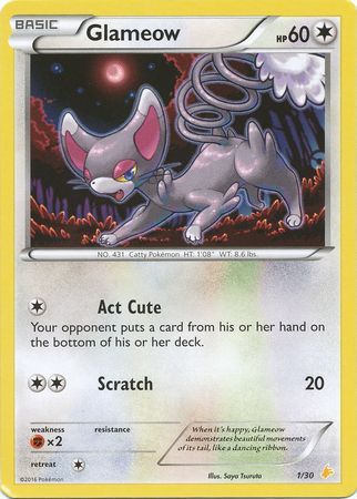 Glameow (1/30) [XY: Trainer Kit 3 - Pikachu Libre] | Good Games North