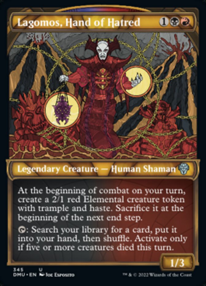 Lagomos, Hand of Hatred (Showcase Textured) [Dominaria United] | Good Games North
