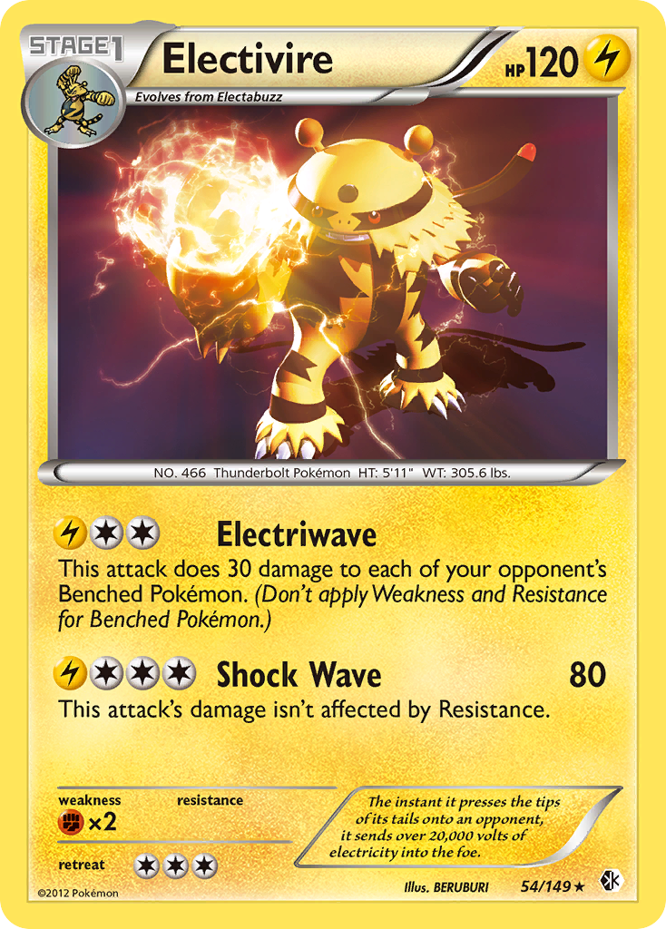 Electivire (54/149) [Black & White: Boundaries Crossed] | Good Games North