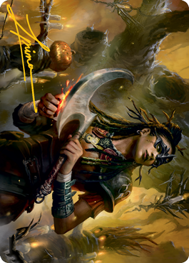 Harvesttide Sentry Art Card (Gold-Stamped Signature) [Innistrad: Midnight Hunt Art Series] | Good Games North