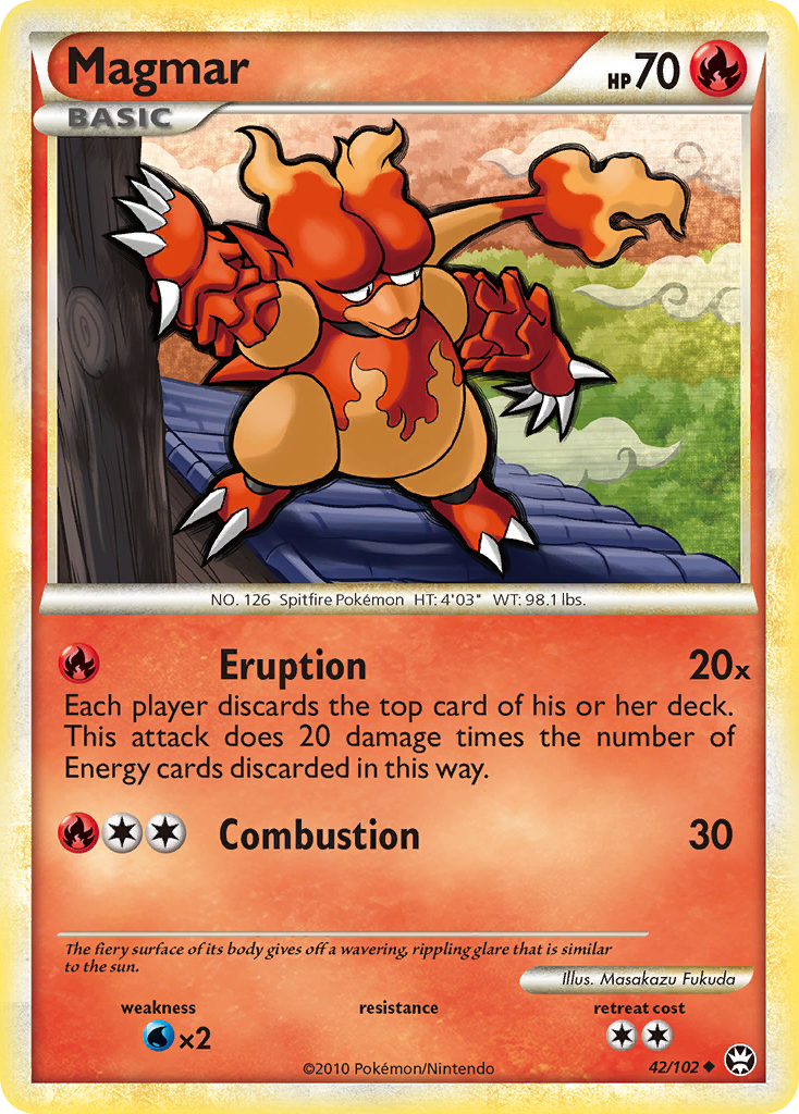 Magmar (42/102) [HeartGold & SoulSilver: Triumphant] | Good Games North