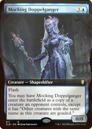 Mocking Doppelganger (Extended Art) [Commander Legends: Battle for Baldur's Gate] | Good Games North