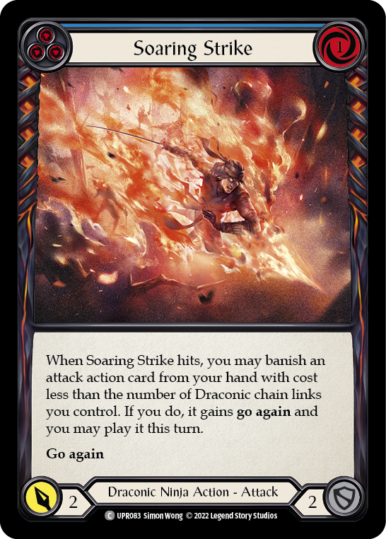 Soaring Strike (Blue) [UPR083] (Uprising)  Rainbow Foil | Good Games North
