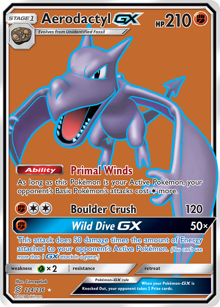 Aerodactyl GX (224/236) [Sun & Moon: Unified Minds] | Good Games North