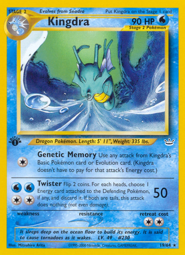 Kingdra (19/64) [Neo Revelation 1st Edition] | Good Games North