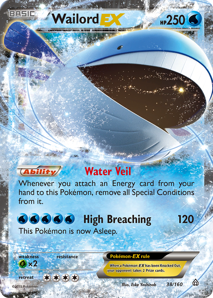 Wailord EX (38/160) [XY: Primal Clash] | Good Games North