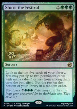 Storm the Festival [Innistrad: Midnight Hunt Prerelease Promos] | Good Games North
