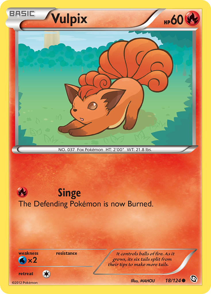 Vulpix (18/124) [Black & White: Dragons Exalted] | Good Games North