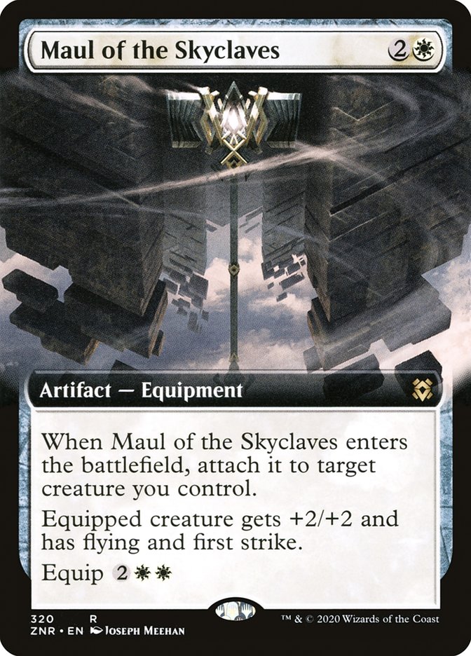 Maul of the Skyclaves (Extended Art) [Zendikar Rising] | Good Games North