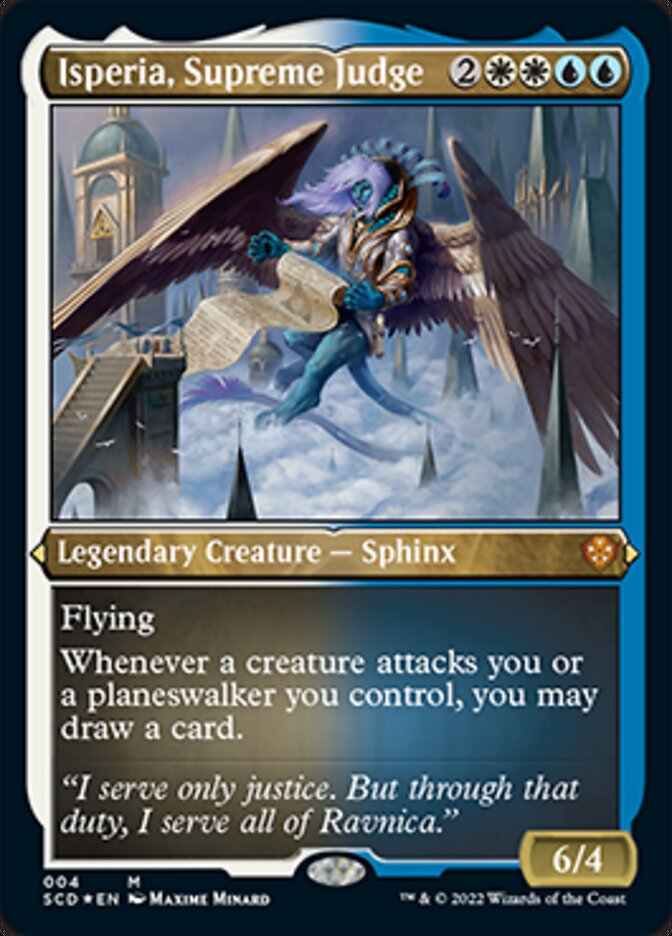 Isperia, Supreme Judge (Foil Etched) [Starter Commander Decks] | Good Games North