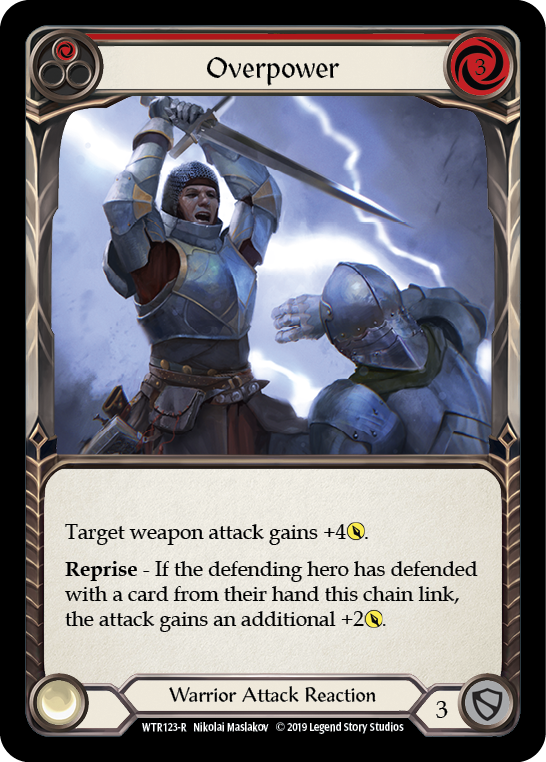 Overpower (Red) [WTR123-R] Alpha Print Rainbow Foil | Good Games North