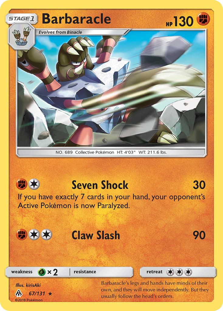 Barbaracle (67/131) [Sun & Moon: Forbidden Light] | Good Games North