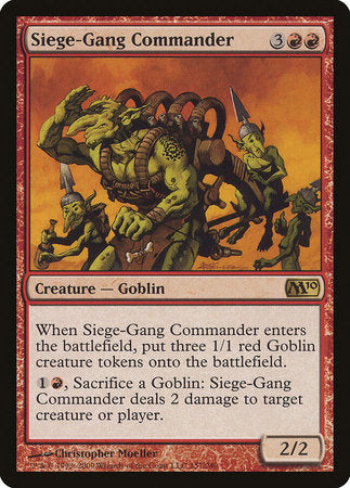 Siege-Gang Commander [Magic 2010] | Good Games North