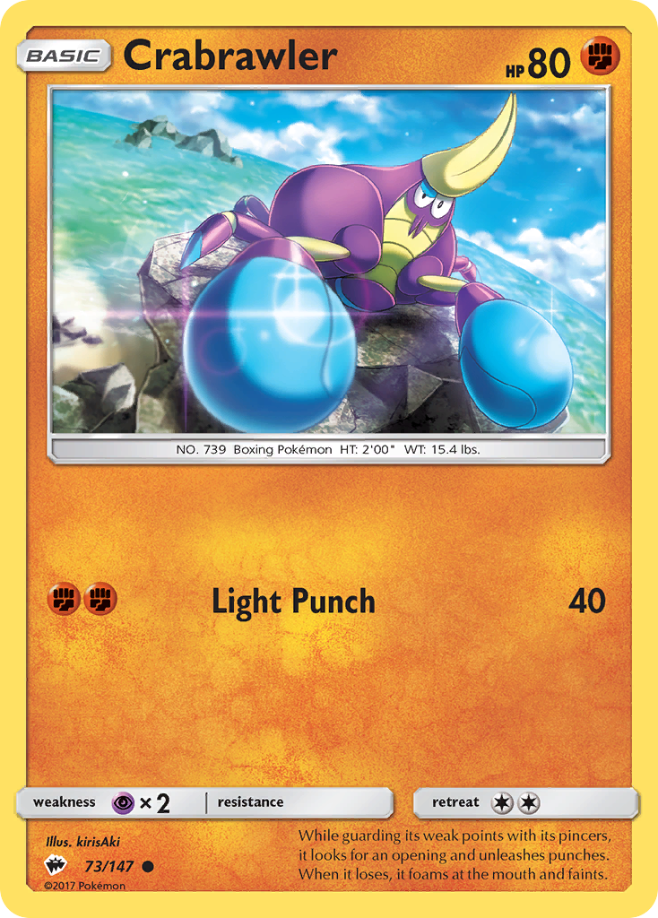 Crabrawler (73/147) [Sun & Moon: Burning Shadows] | Good Games North