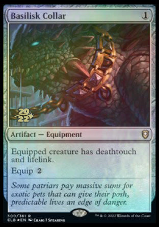 Basilisk Collar [Commander Legends: Battle for Baldur's Gate Prerelease Promos] | Good Games North