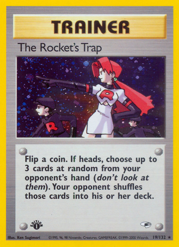 The Rocket's Trap (19/132) [Gym Heroes 1st Edition] | Good Games North