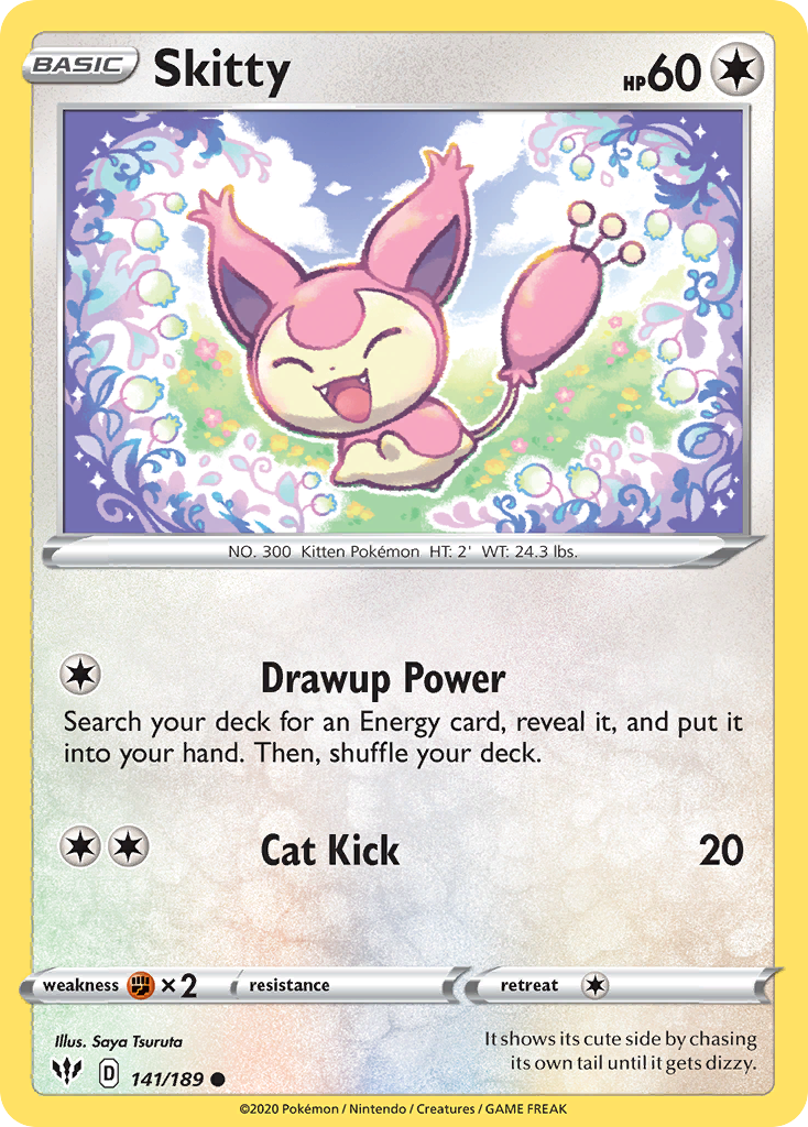Skitty (141/189) [Sword & Shield: Darkness Ablaze] | Good Games North