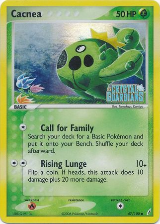 Cacnea (47/100) (Stamped) [EX: Crystal Guardians] | Good Games North