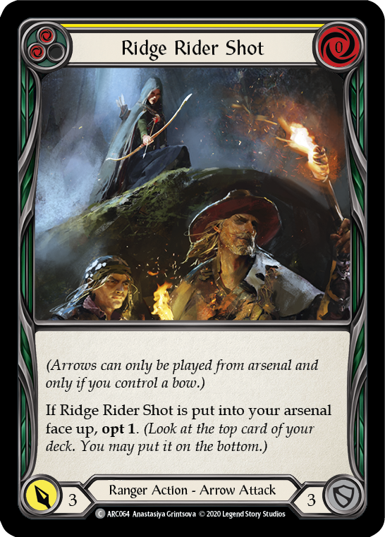 Ridge Rider Shot (Yellow) [U-ARC064] Unlimited Rainbow Foil | Good Games North