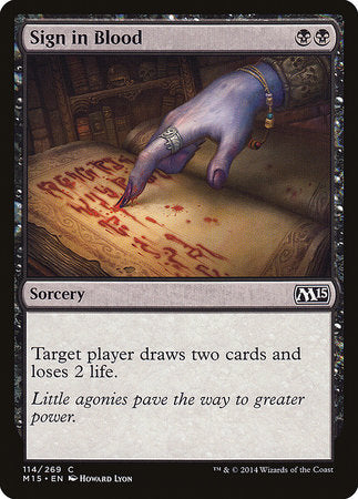 Sign in Blood [Magic 2015] | Good Games North