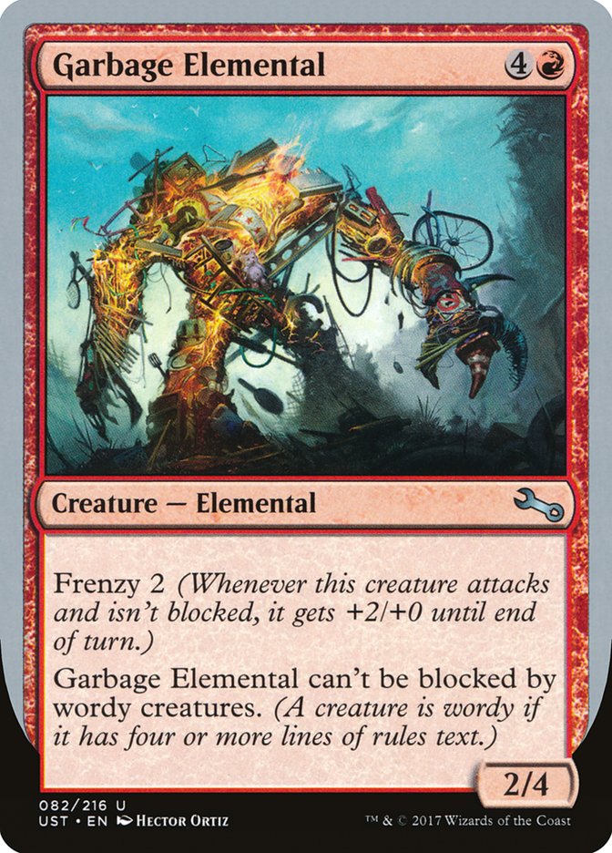 Garbage Elemental (2/4 Creature) [Unstable] | Good Games North