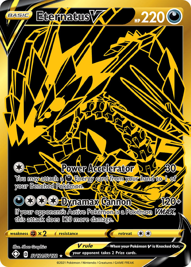 Eternatus V (SV121/SV122) [Sword & Shield: Shining Fates] | Good Games North